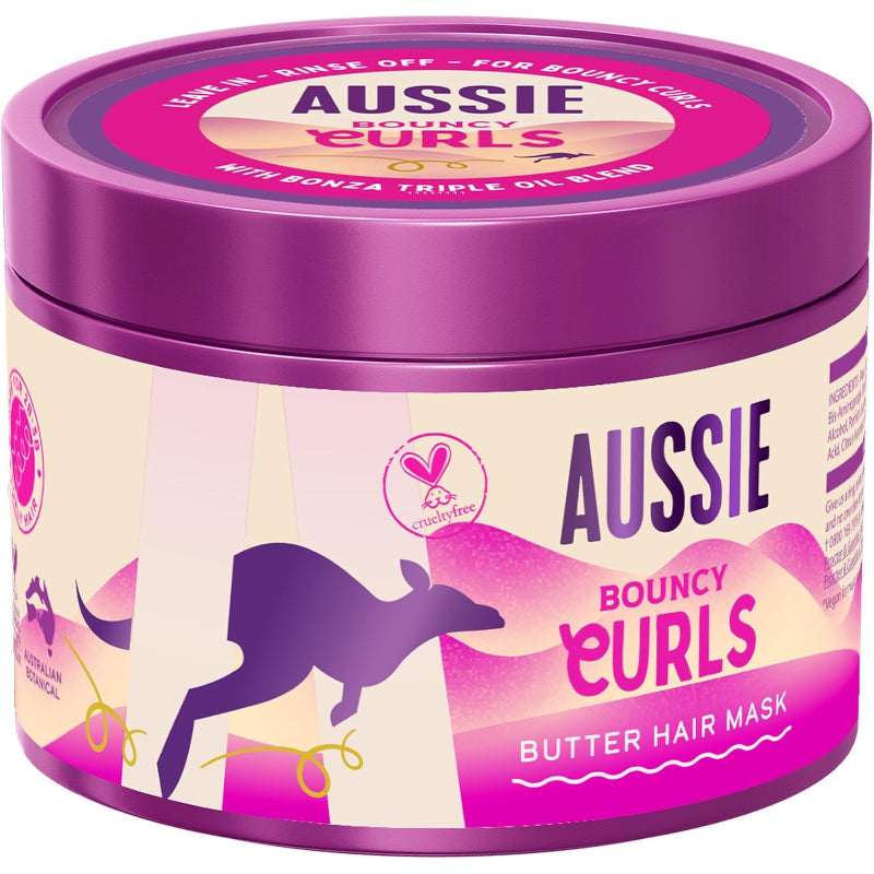 AUSSIE Masque Boucles Rebondies pour Cheveux Bouclés - 500 ml