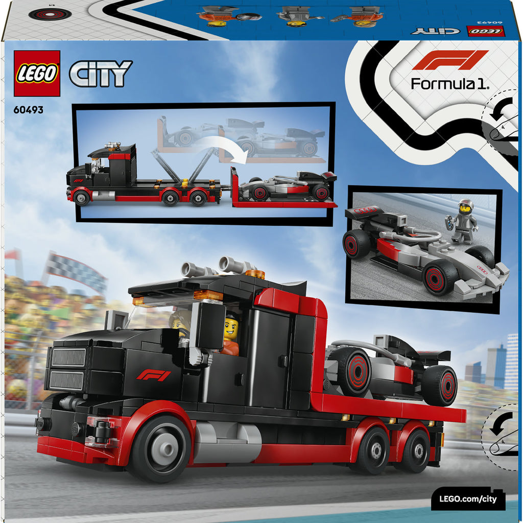 LEGO CITY 60493 Camion de présentation F1® avec voiture de course Audi F1®