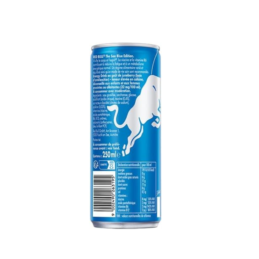 RED BULL boisson énergisante goût juneberry can pack 24x25cl