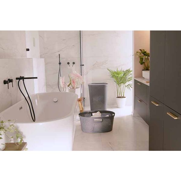CURVER Corbeille à linge INFINITY DOTS 40L 58.5 x 38.0 x 26.5 cm