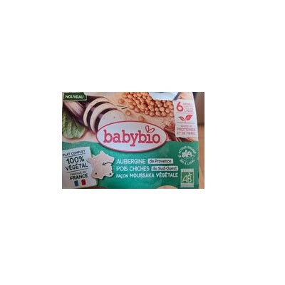 BABYBIO Pot veggie moussaka végétarienne bio 6 mois 400g