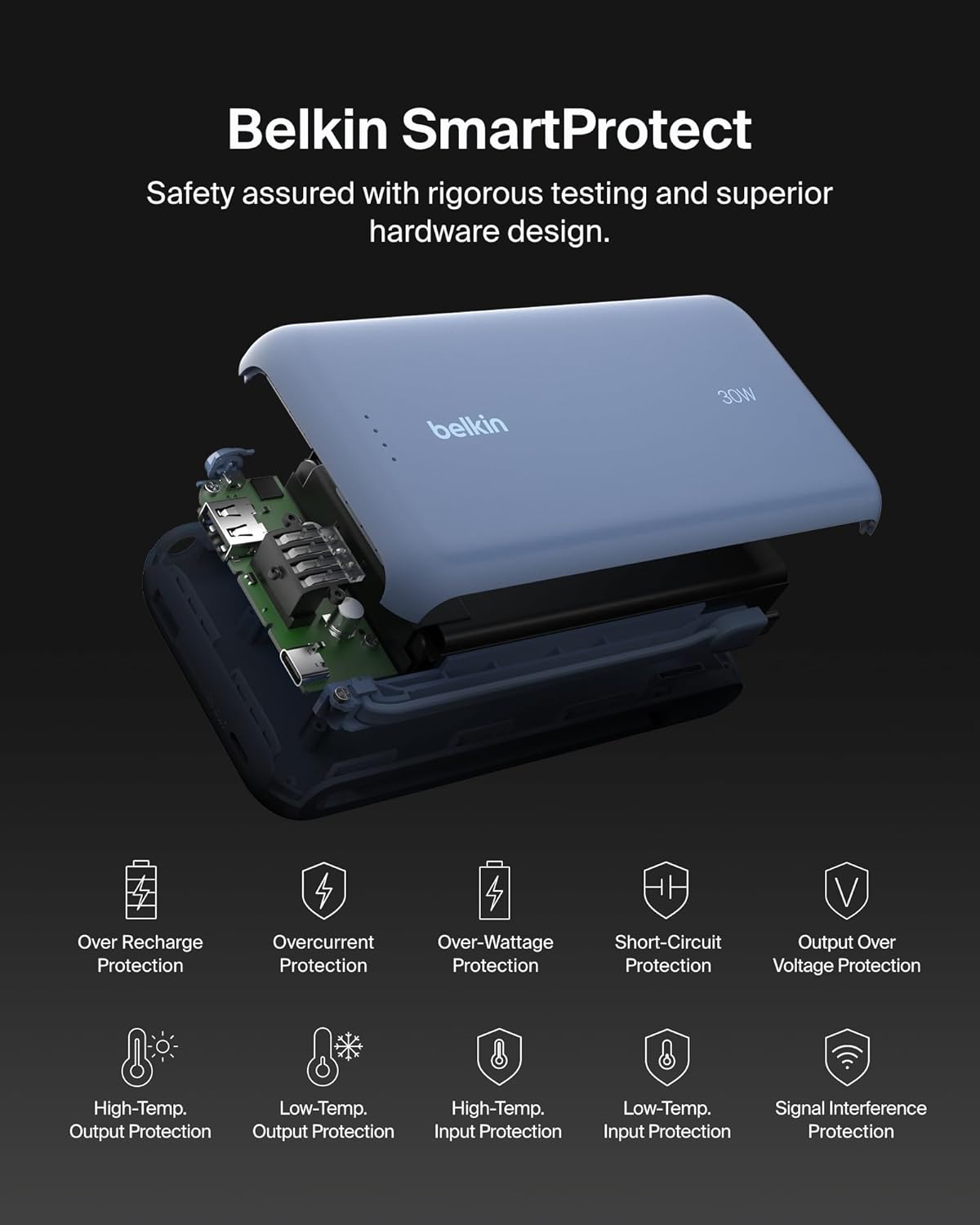 Belkin BOOST CHARGE Batterie externe Power Delivery 20 000 mAh - Bleu