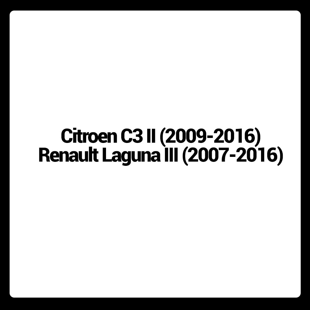 LECIBUBI Essuie-glaces pour Renault Laguna III, Citroën C3 II, ajustement exact - 650 mm + 400 mm