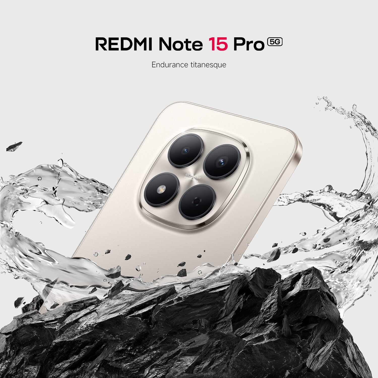 Xiaomi REDMI Note 15 Pro 5G 8/256 Gris Titane Esim, Double SIM, NFC