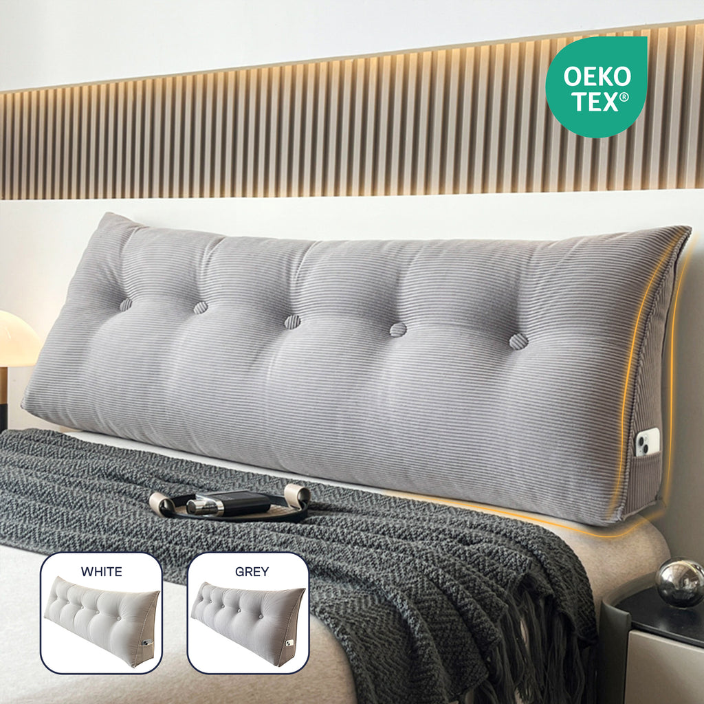 LeBonsoir Coussin d’appui - coussin de lecture pour lit et canapé, coussin en forme de dôme, galette d’appuie-dos pour mur, coussin d’assise, coussin mural