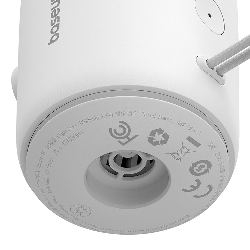 Baseus PocketGo gonfleur portable blanc étoile