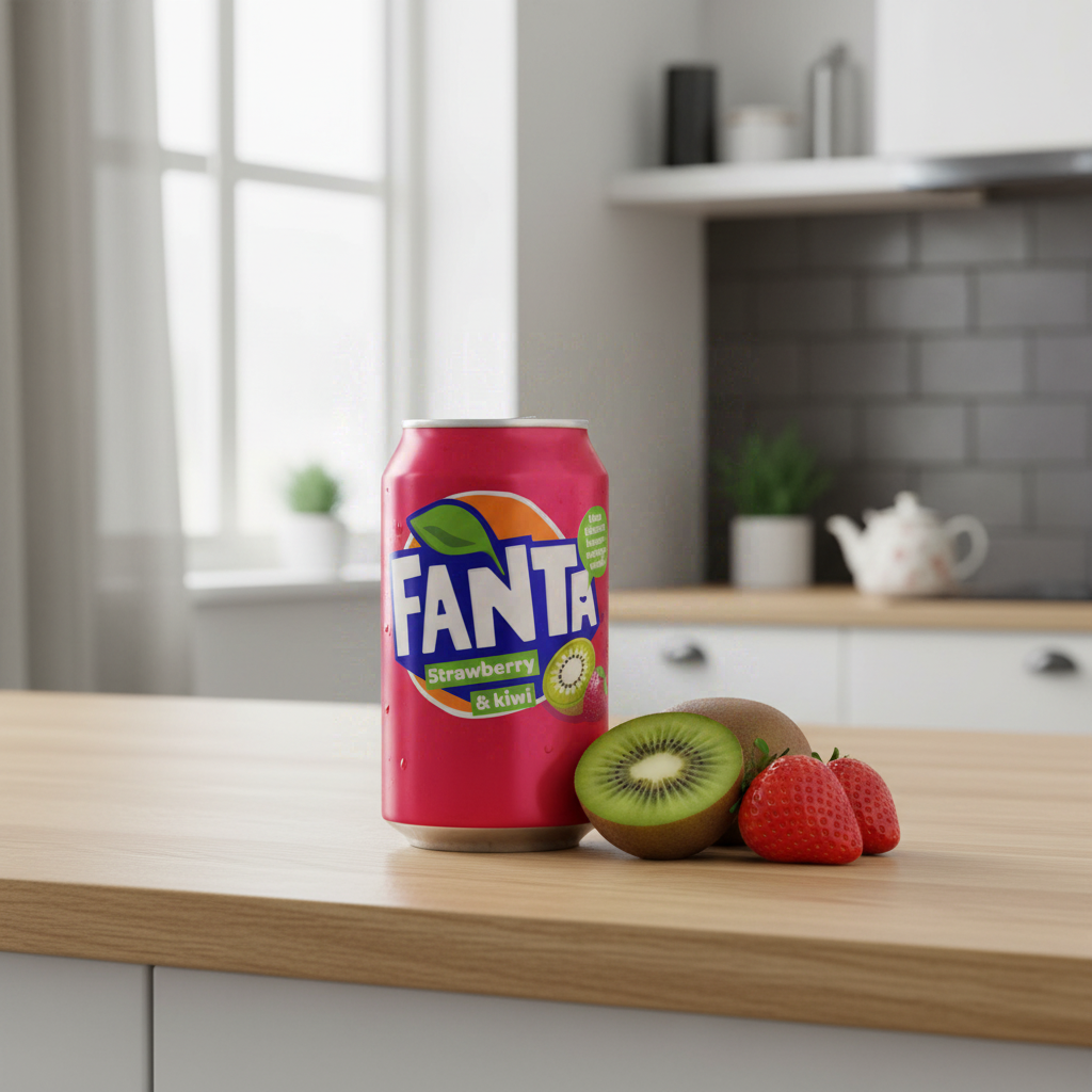 FANTA saveur fraise kiwi - 330 ml