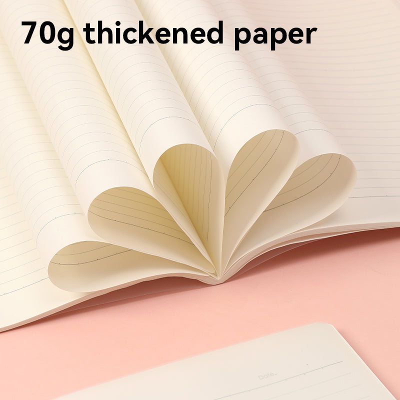 Deli Cahier à spirale A4 avec couverture en polypropylène : 60 pages de papier 70 g/m², réglure 8 lignes - Parfait pour l’école et le travail, lot de 4