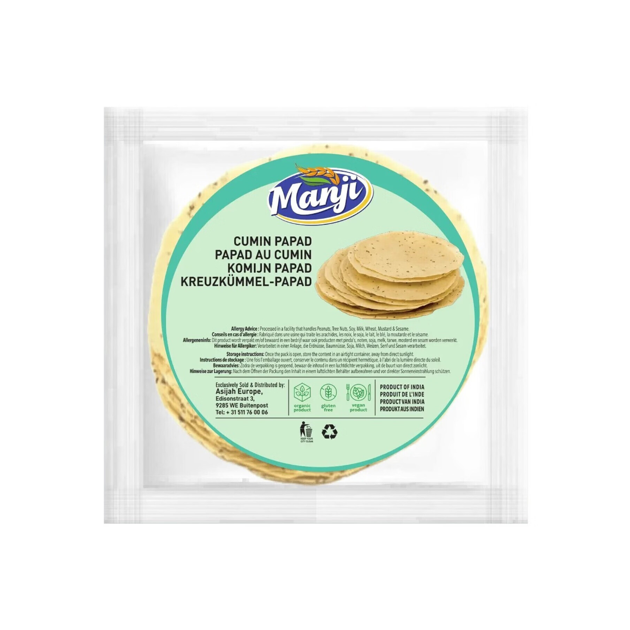 Manji Papad au cumin