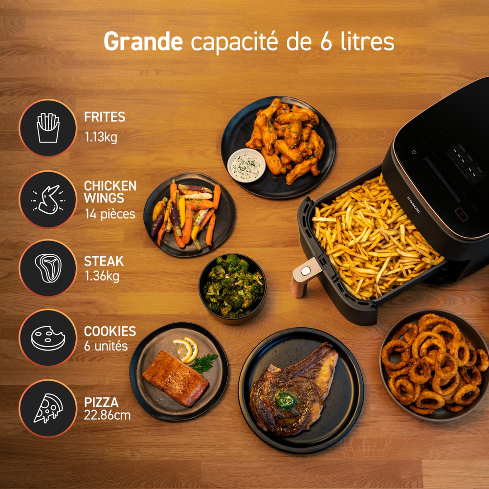 COSORI TurboBlaze™ Édition Chef Friteuse à air 6,0 L