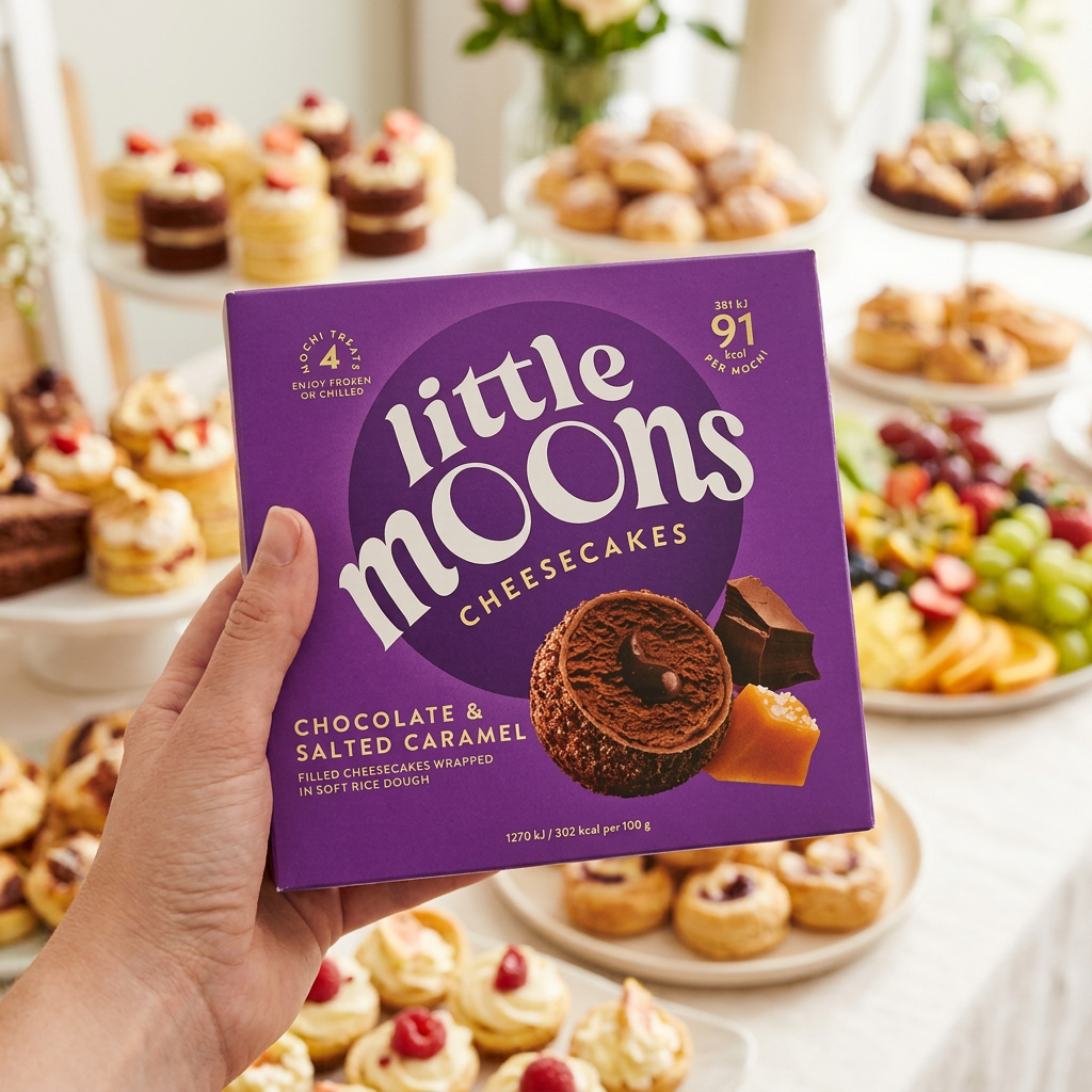 Little Moons Mochis Saveur Cheesecake au Chocolat et Caramel Salé - 120 g