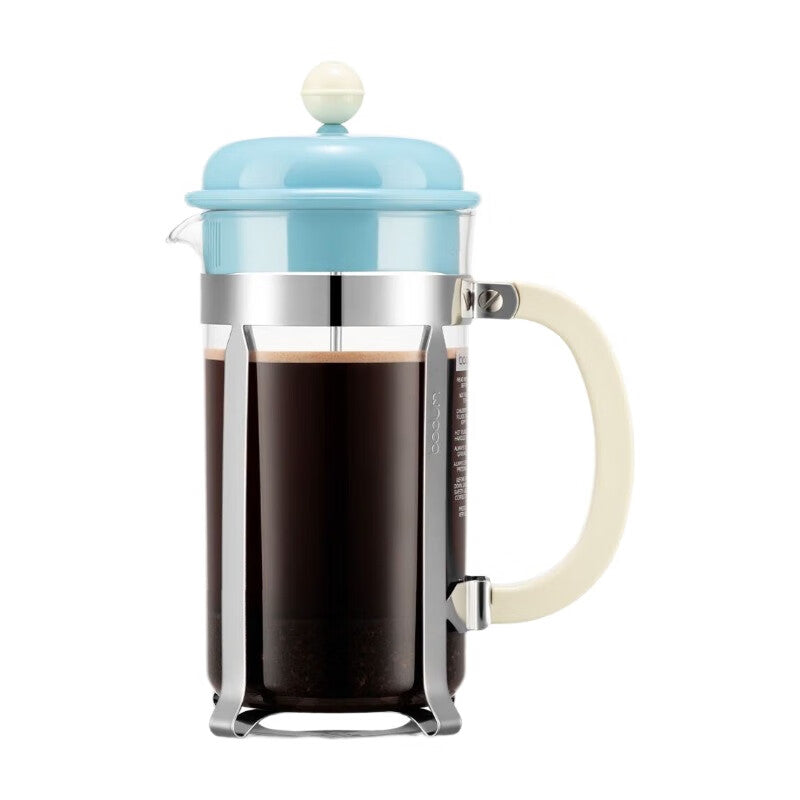 Bodum Caffettiera Cafetière à piston 1 L - 8 tasses - Bleu glace