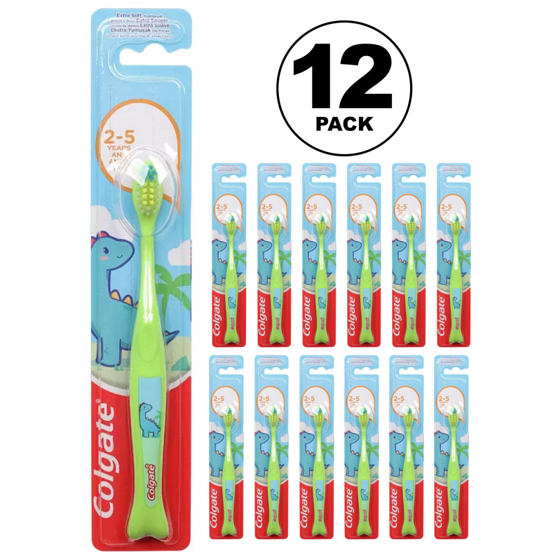 Colgate Brosse à dents enfants extra-souple 2+ ans CDU 12