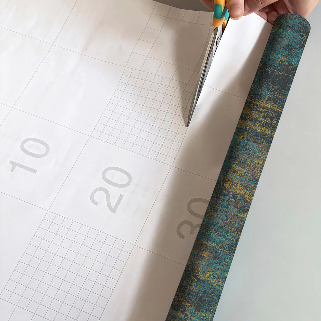 Papier Peint Autocollant Style Industriel Bleu Murgall 44x305cm 1 Rouleau