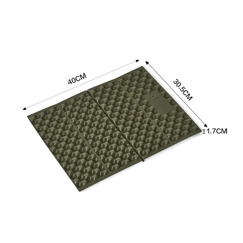 Mobi Garden, coussin de chaise en nid d'abeille, coussin de camping pliable et léger, coussin isolant portable, vert, pour randonnée