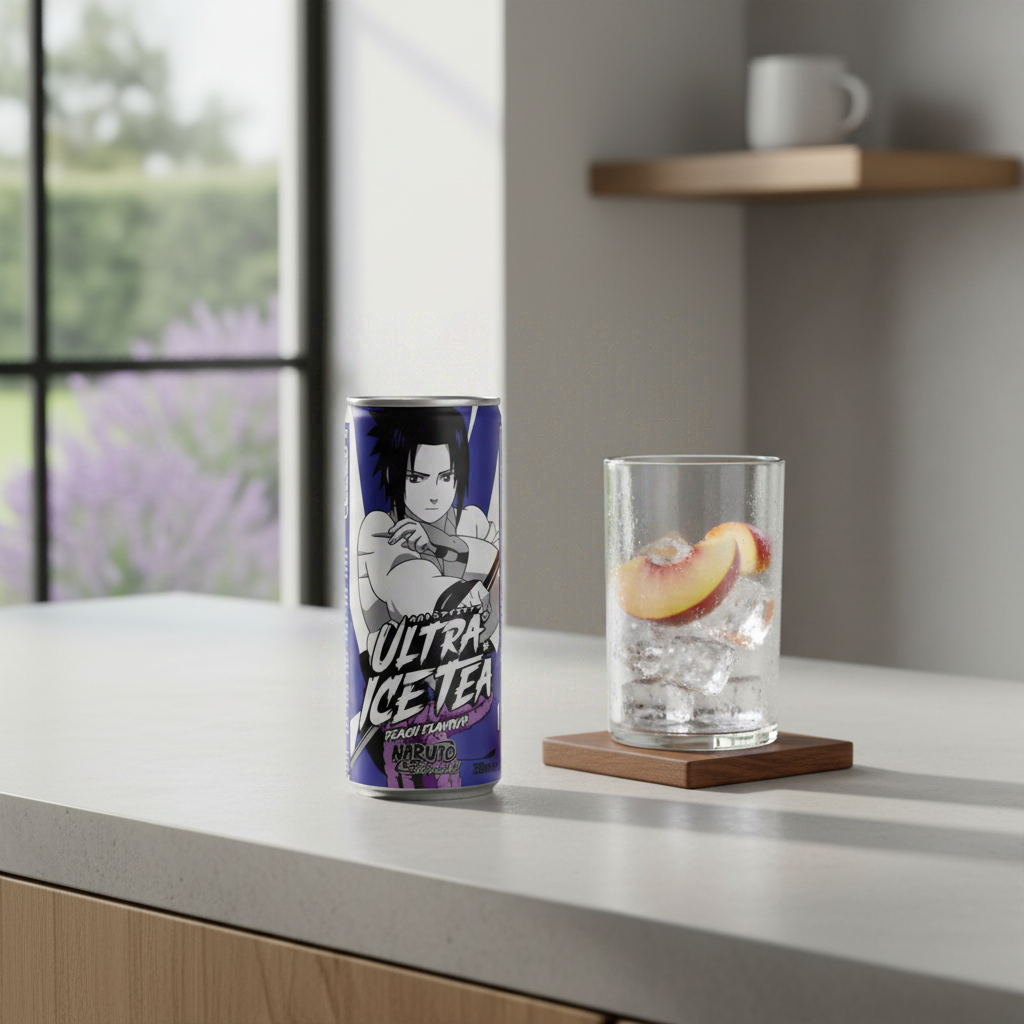 ULTRAPOP Ultra Ice Tea Sasuke - Thé glacé à la pêche - 33cl