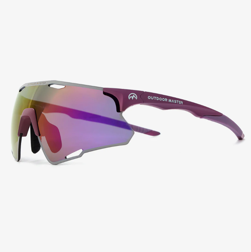 OutdoorMaster LARK SV Lunettes de cyclisme polarisées Violet nuit