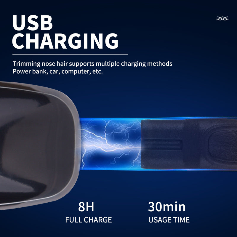DSP Rasoir électrique intelligent pour hommes, rasoir multi-fonction rechargeable avec tête lavable, recharge par USB et indicateur lumineux de charge - outil de Rasage et de coiffage confortable