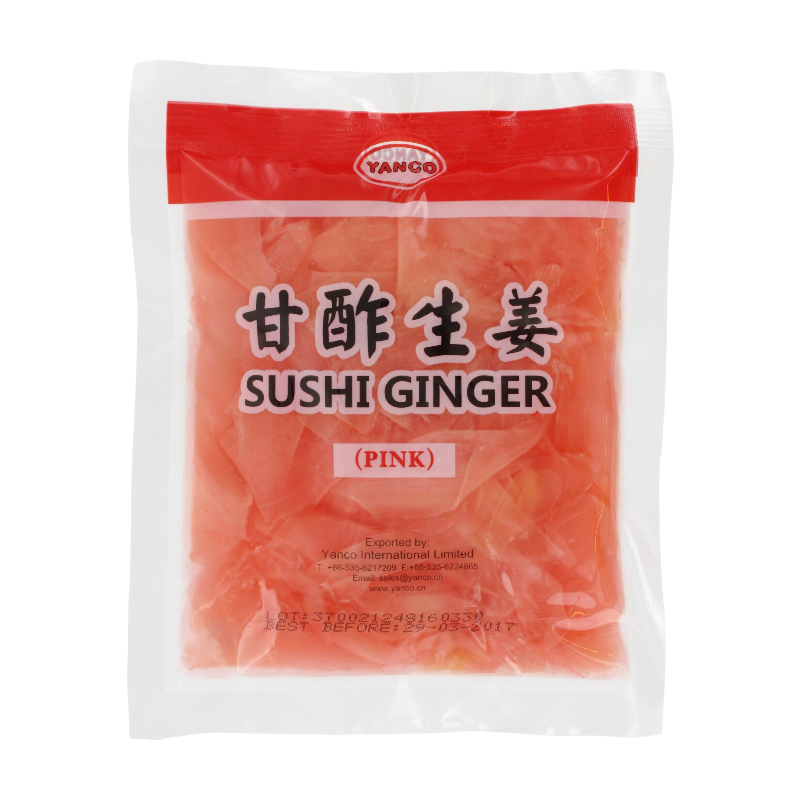 YANCO Gingembre mariné rose pour sushi - 150 g