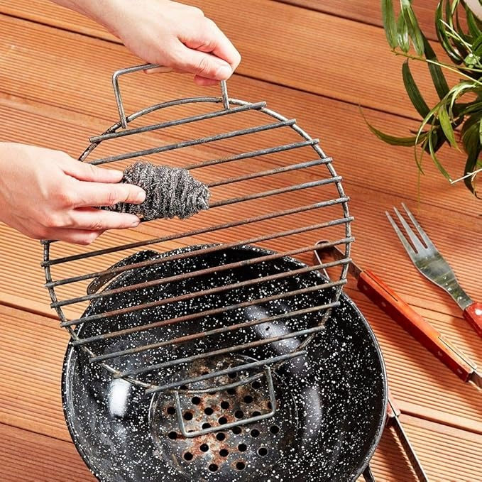 SPONTEX Spirales à récurer maille indéformable pour salissures tenaces 4 spirales