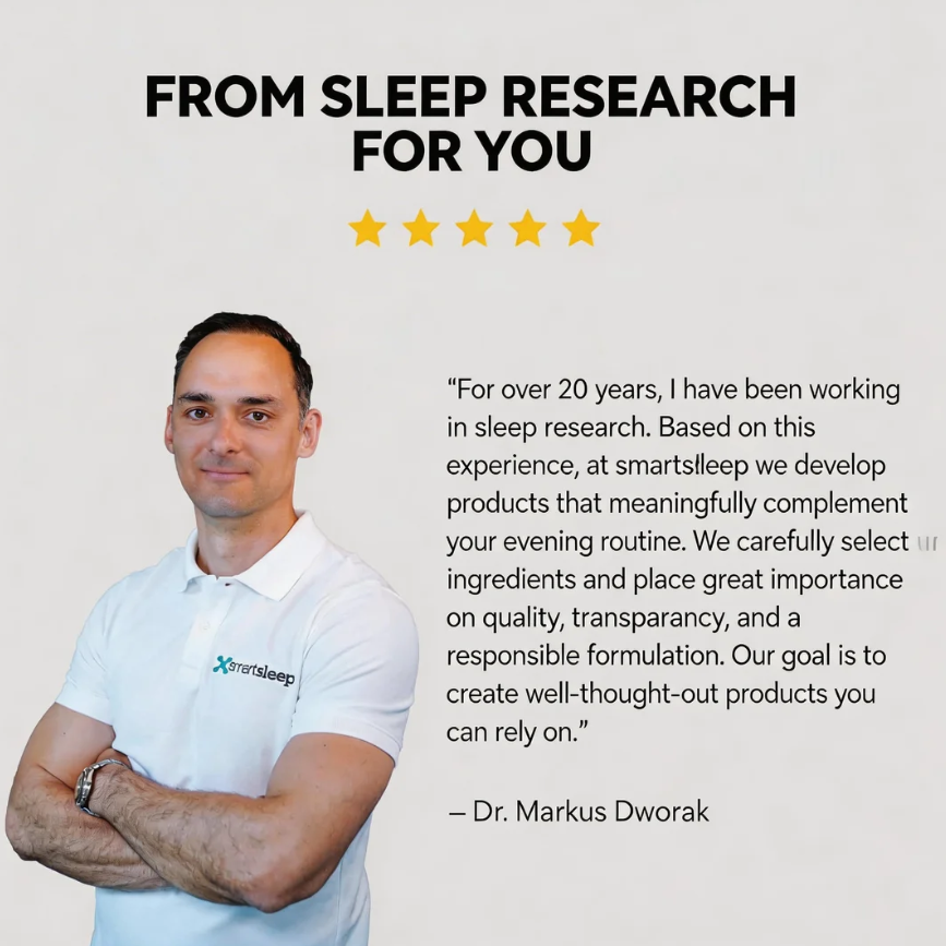 smartsleep SLEEP+ 30 Gélules de sommeil, avec 1 mg de mélatonine, ashwagandha, mélisse, passiflore et magnésium, fabriqué en Allemagne, vegan