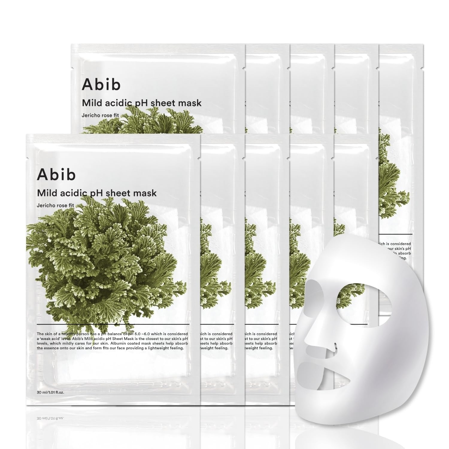 ABIB Masque en Tissu Jericho Rose Fit 10 Feuilles