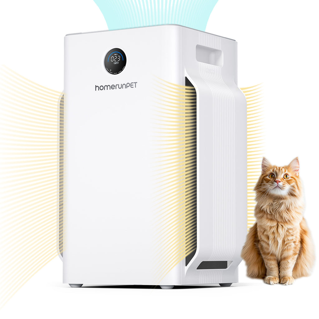 Purificateur d'air Homerunpet D1, canal d'air en forme de U à six côtés, capture efficace des poils, silencieux et efficace, protège la santé respiratoire de toute la famille