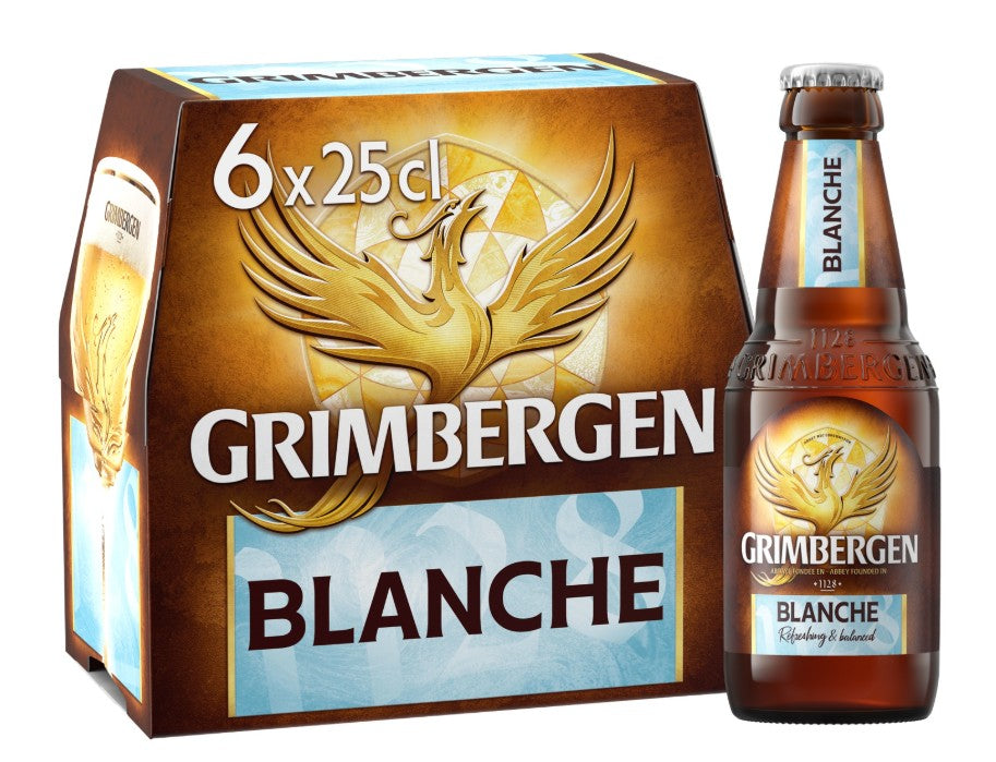 GRIMBERGEN Bière d'abbaye blanche 6,0° 6 x 25Cl