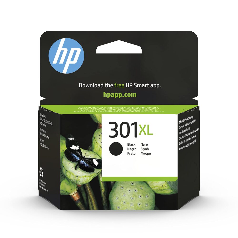 HP 301XL CH563EE#UUS Cartouche d'encre noire grande capacité authentique