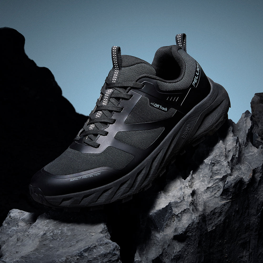 PELLIOT Chaussures de course unisexes – Respirantes et légères, Noir obsidienne (UE 42)
