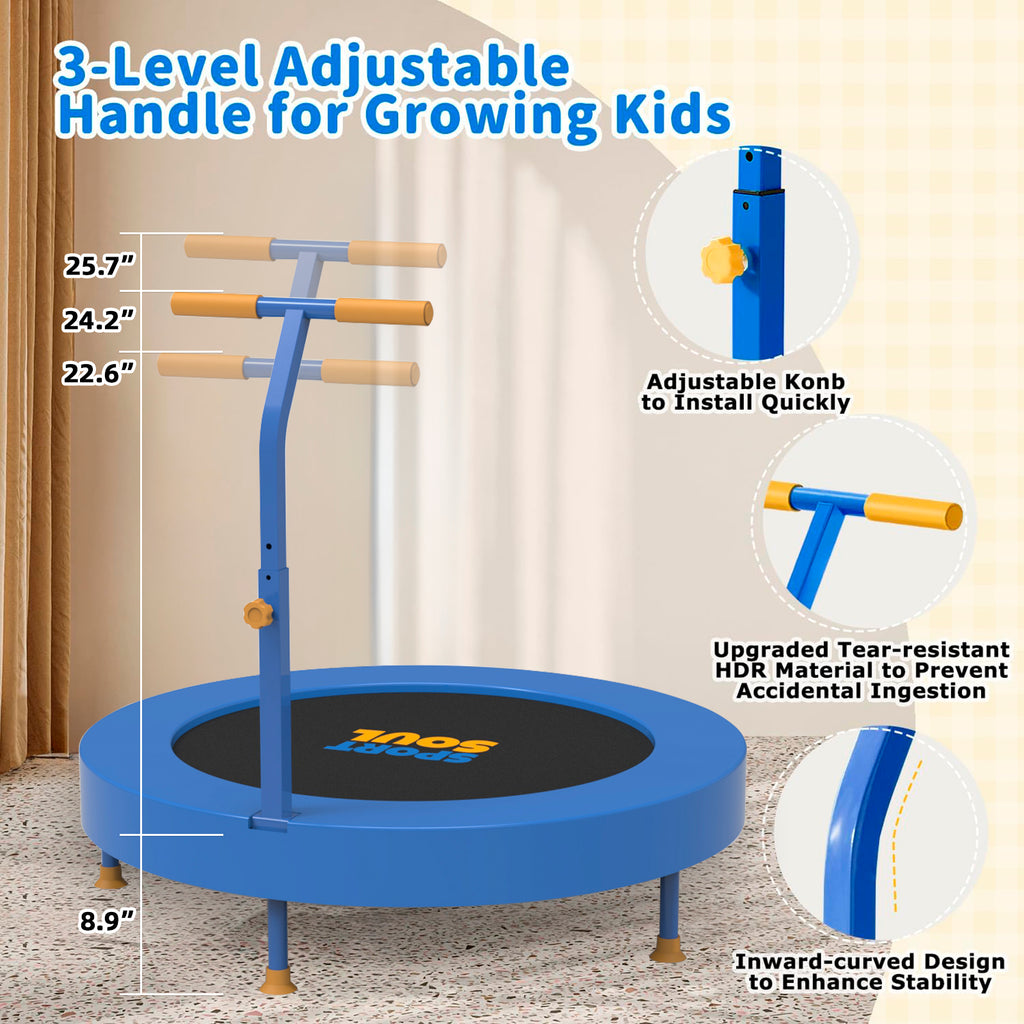 SPORTSOUL Mini trampoline pour enfants