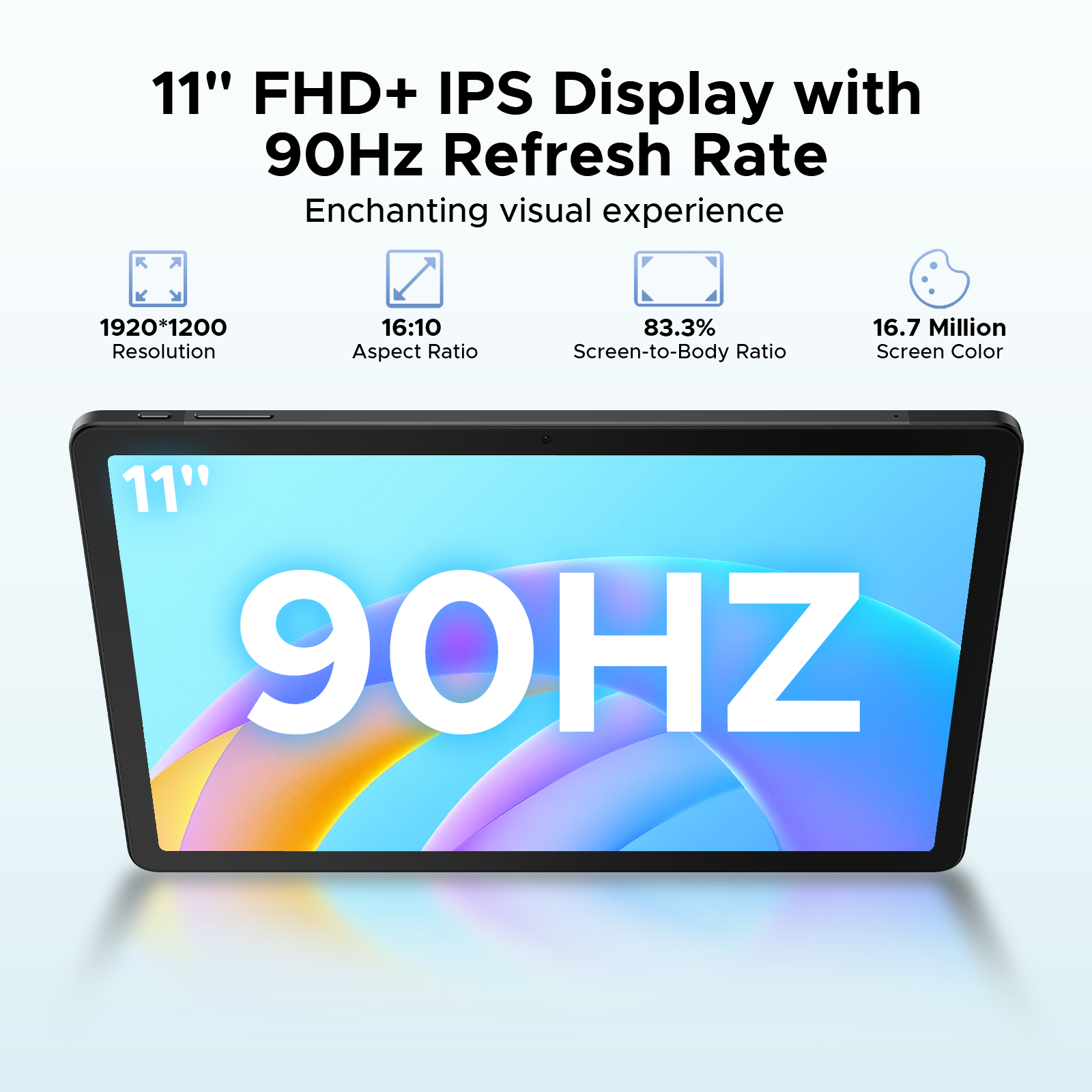 DOOGEE Tab E3 Tablette Android 15 IA gaming, 32 Go + 256 Go/2 To, écran 11 pouces FHD+ 90 Hz, Helio G100 Gemini IA, batterie 8800 mAh, corps métal 7,5-mm ultra-fin, double SIM