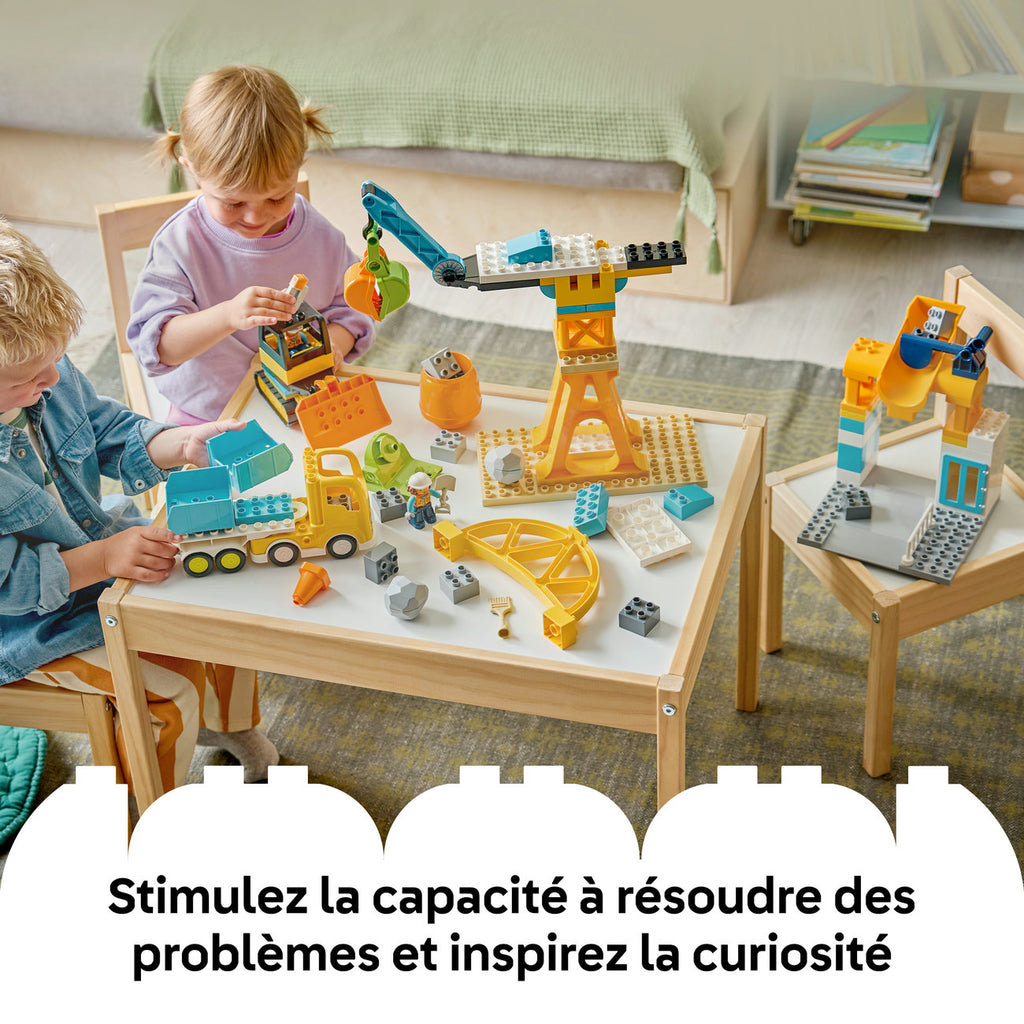 LEGO DUPLO 10476 Le chantier et les véhicules de construction 3-en-1