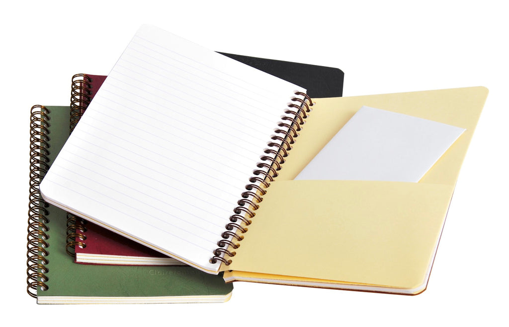 CLAIREFONTAINE Nomaddict (Age Bag) carnet reliure intégrale à poches 14,8x21cm 120p détach. ligné noir