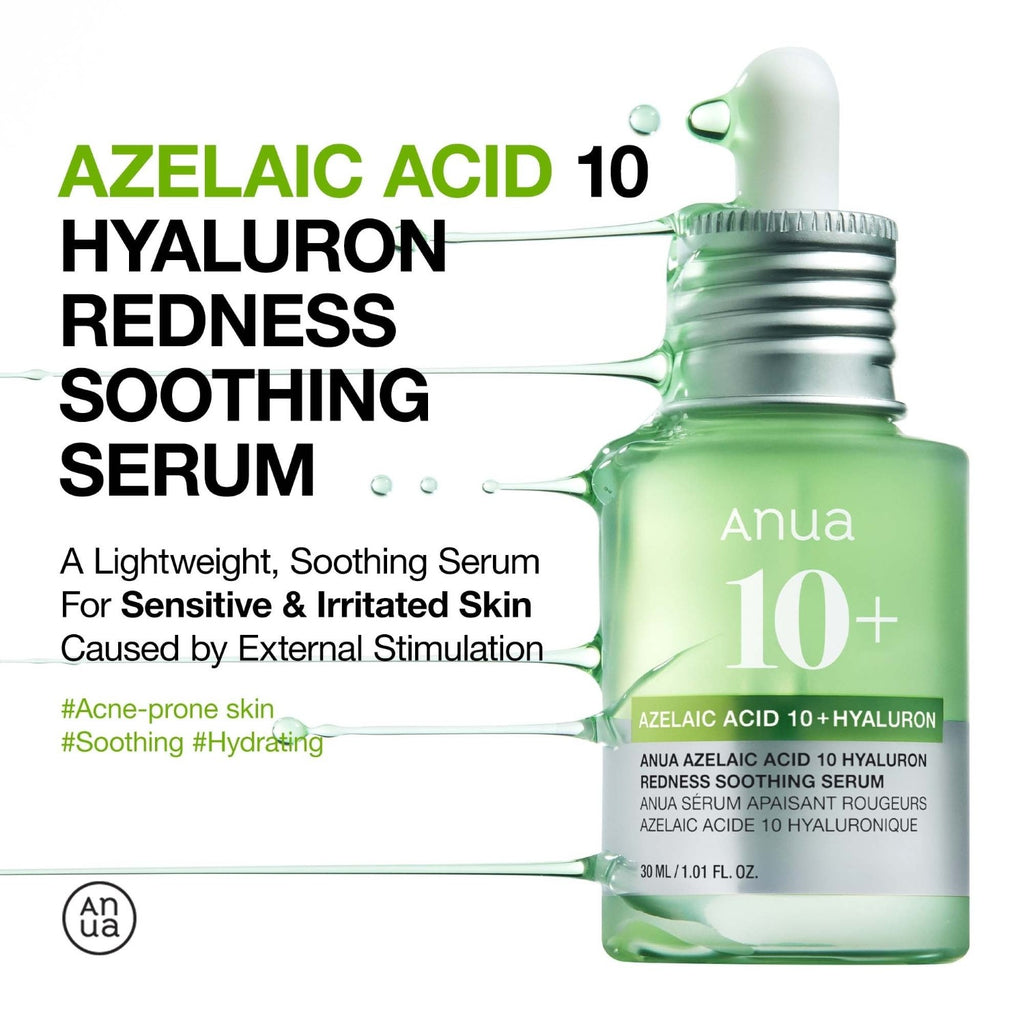 Anua Acide Azélaïque 10 Hyaluron Sérum Apaisant Anti-Rougeurs 30 ml_EU