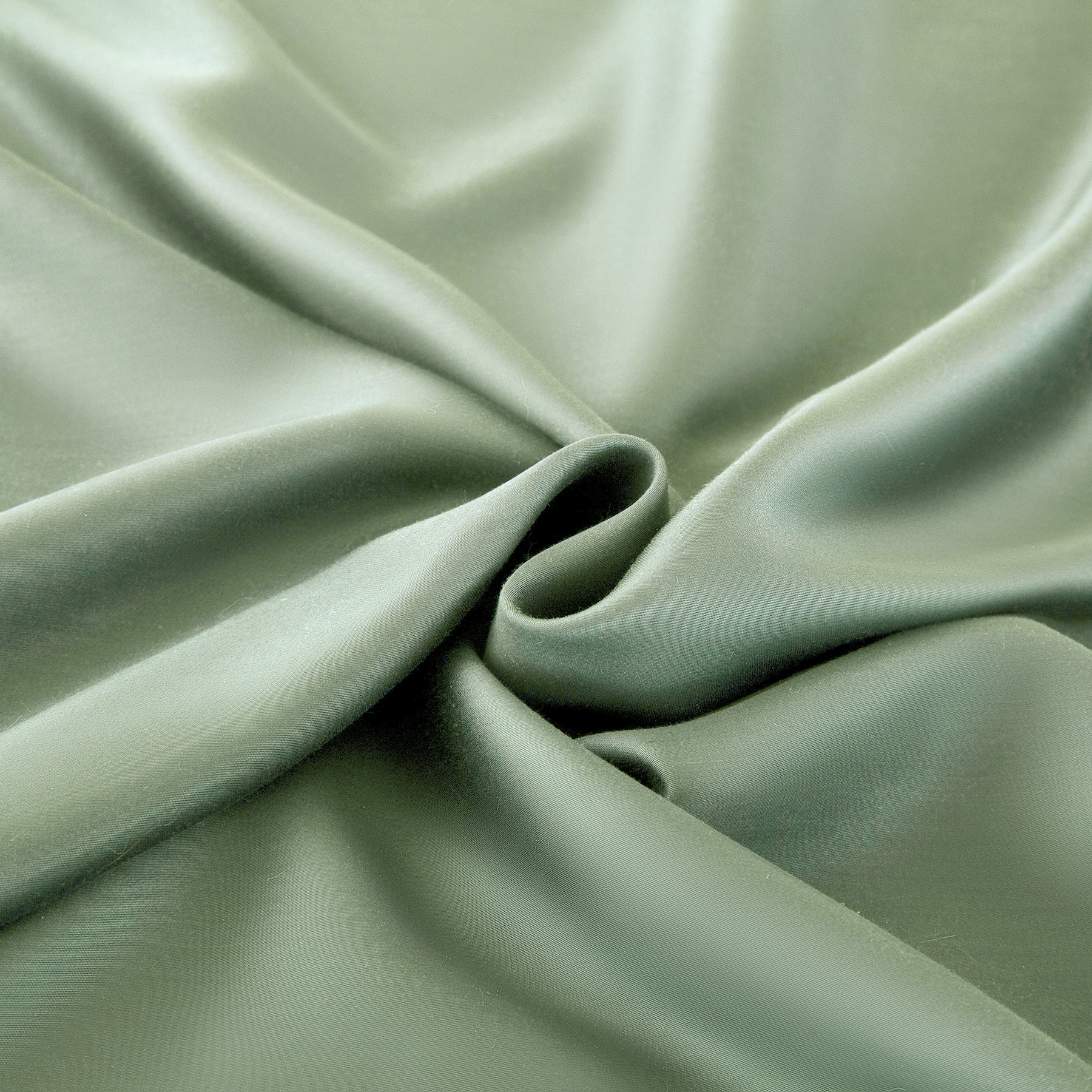 Lot de 2 taies d'oreiller en bambou vert, 65 x 65 cm x 2