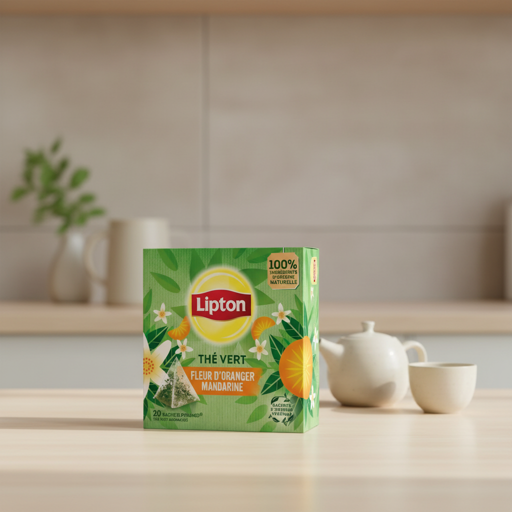 Lipton Thé vert fleur d’oranger et mandarine x20 30 g