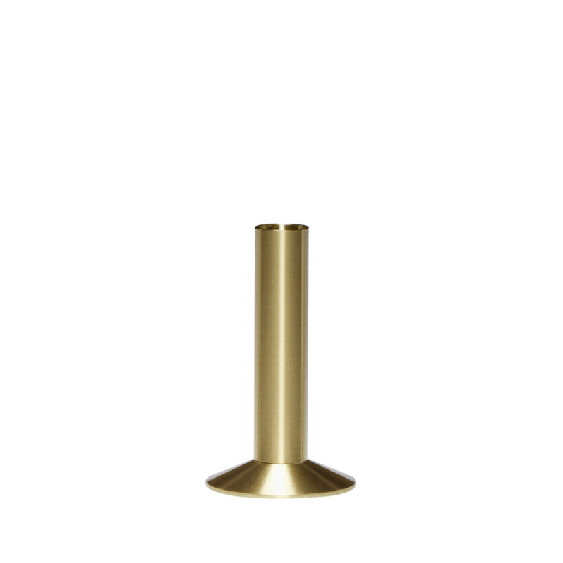 Hübsch Sleek Bougeoir en laiton