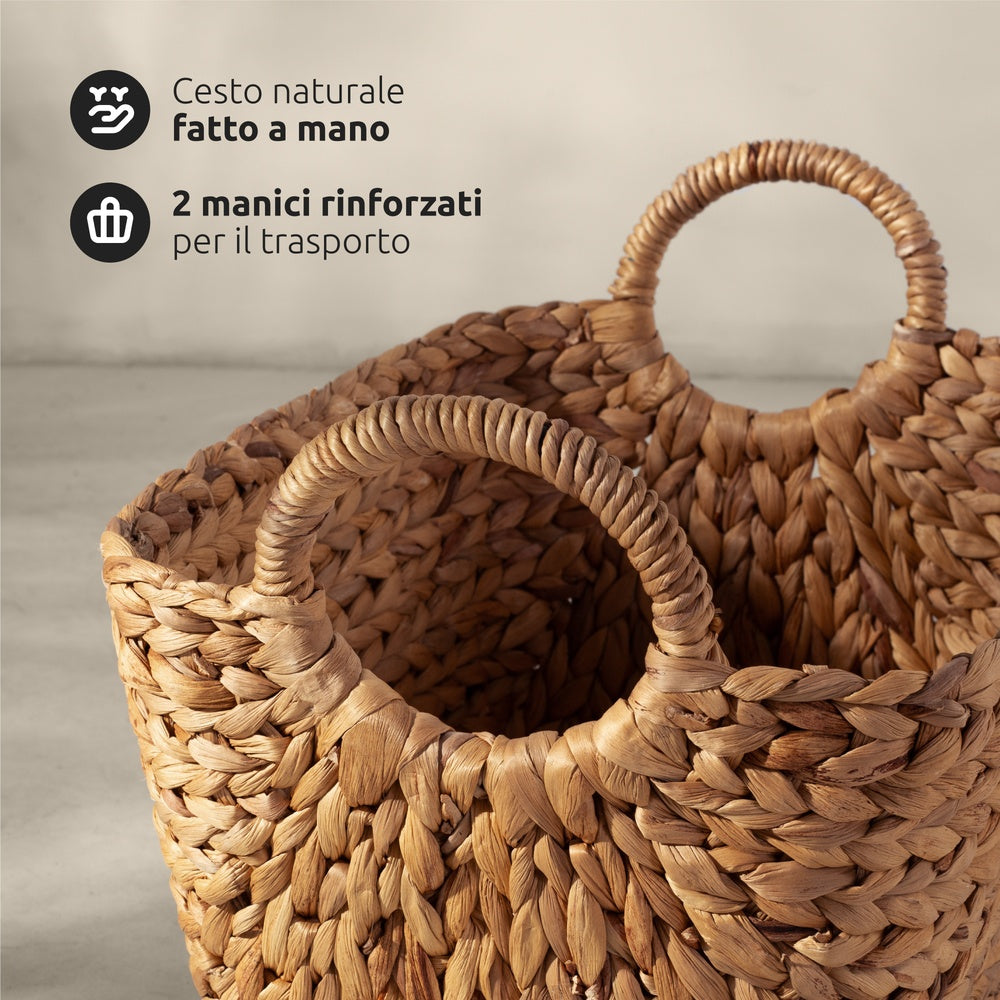 COMPACTOR Caracas Panier de Rangement en Jacinthe d'Eau Taille L