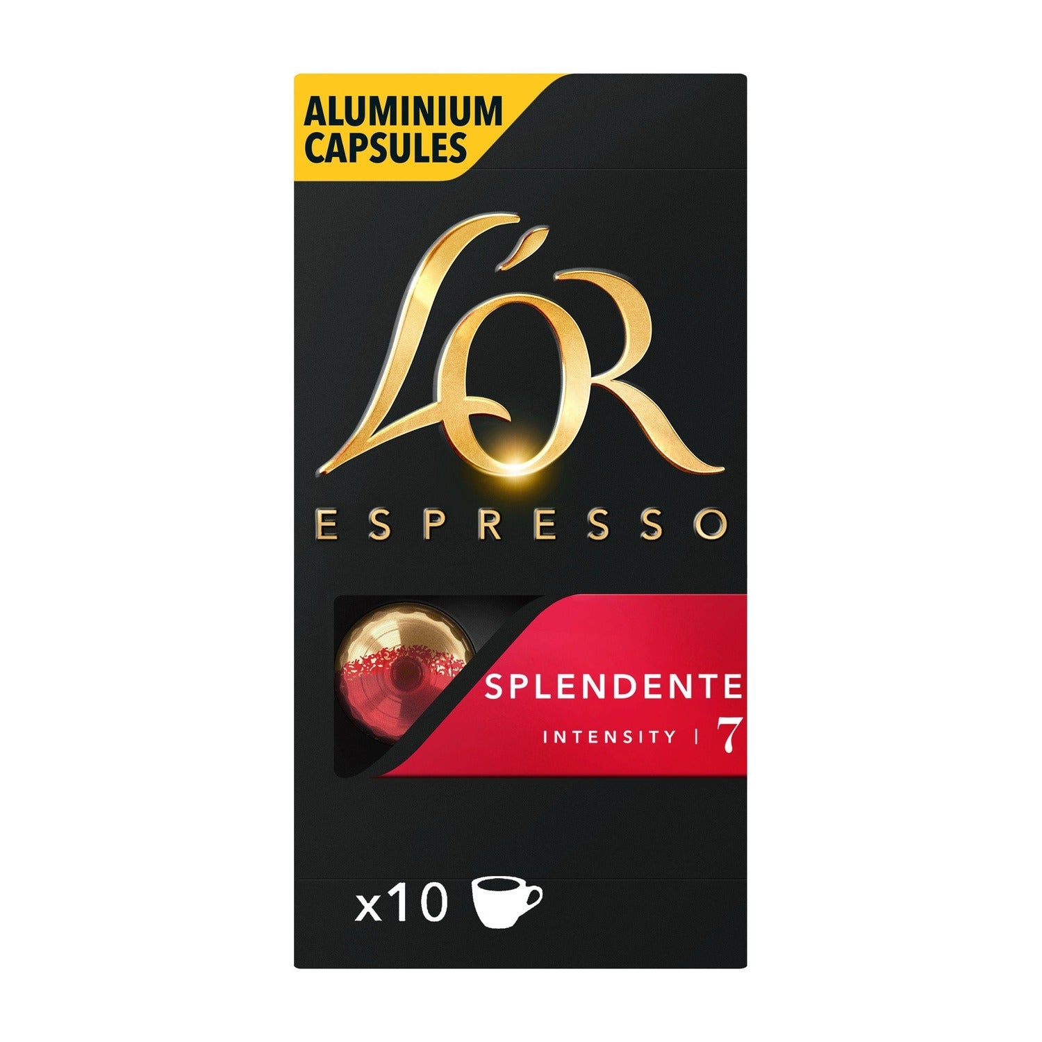 L'OR Capsules Espresso Splendente compatible Nespresso x10
