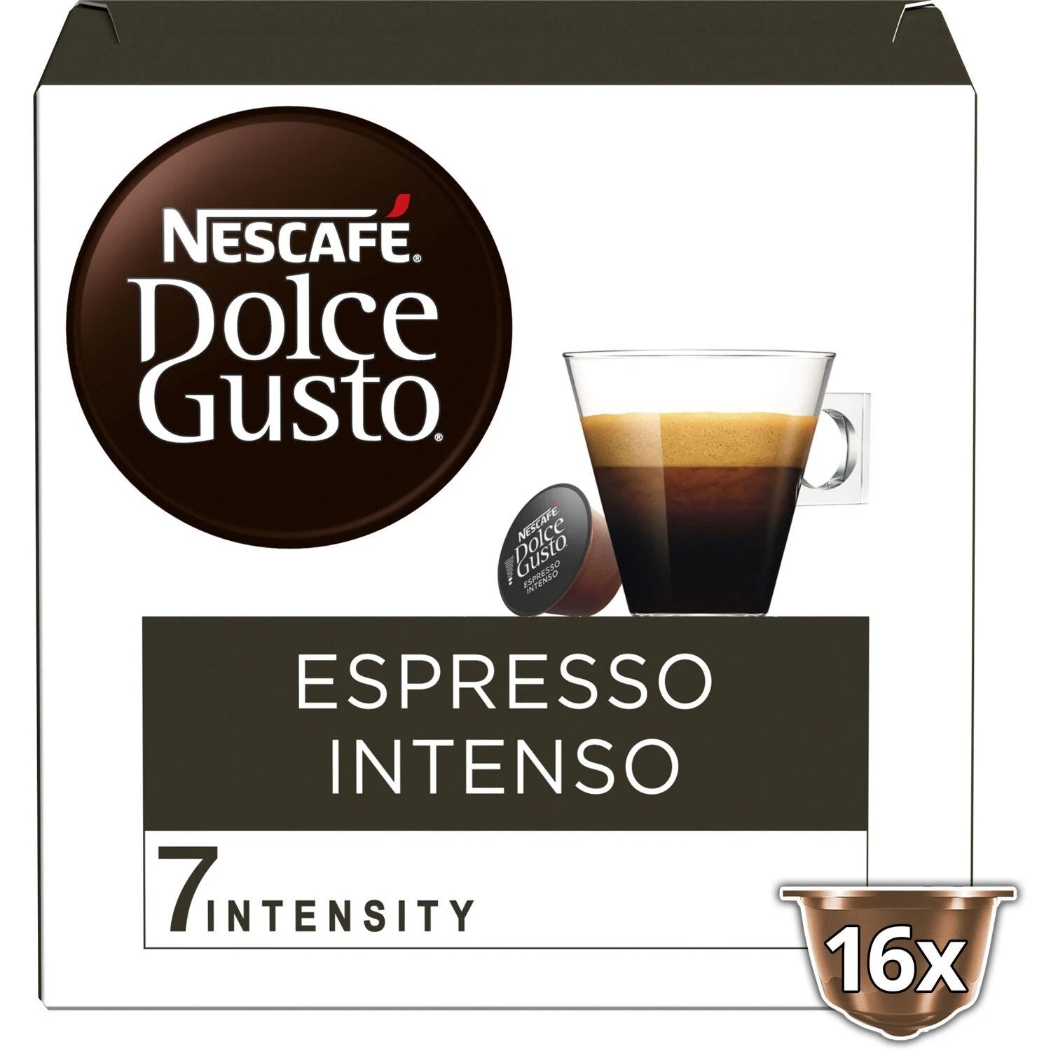 NESCAFE DOLCE GUSTO Café Espresso Intenso x16 Capsules 112g