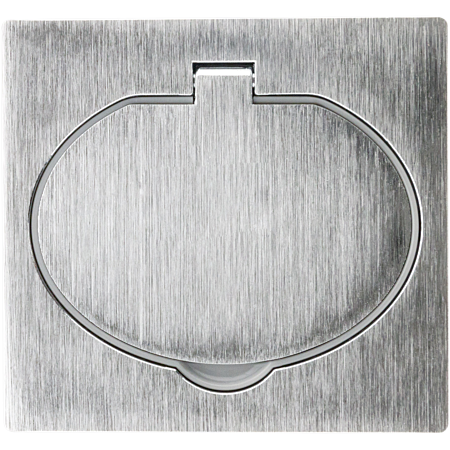 Zenitech Prise de sol 16 A, 2 broches + terre, IP44, aluminium brossé