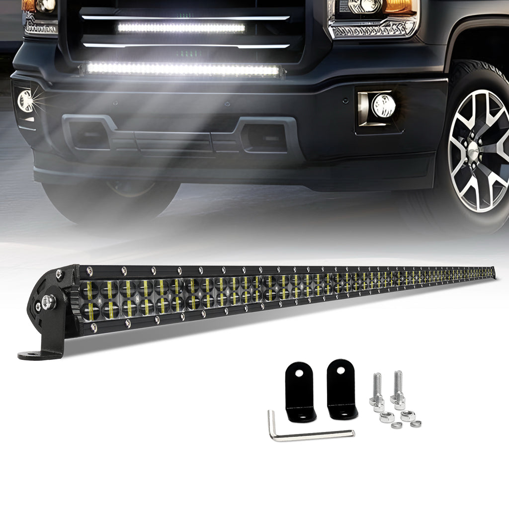 CO LIGHT "42" Barre lumineuse LED double rangée, projecteur et éclairage de travail, barre LED 6D, éclairage de toit pour camion 4x4, ATV, voiture, éclairage de conduite tout-terrain, 12V 24V