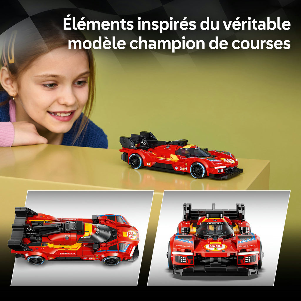 LEGO Speed Champions Ferrari 499P Set de Construction de Voiture de Course 77261