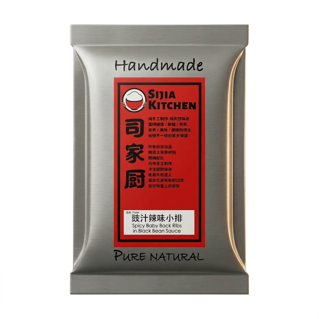 SIJIA Kitchen Côtes de porc à la sauce aux haricots noirs fermentés - 300 g