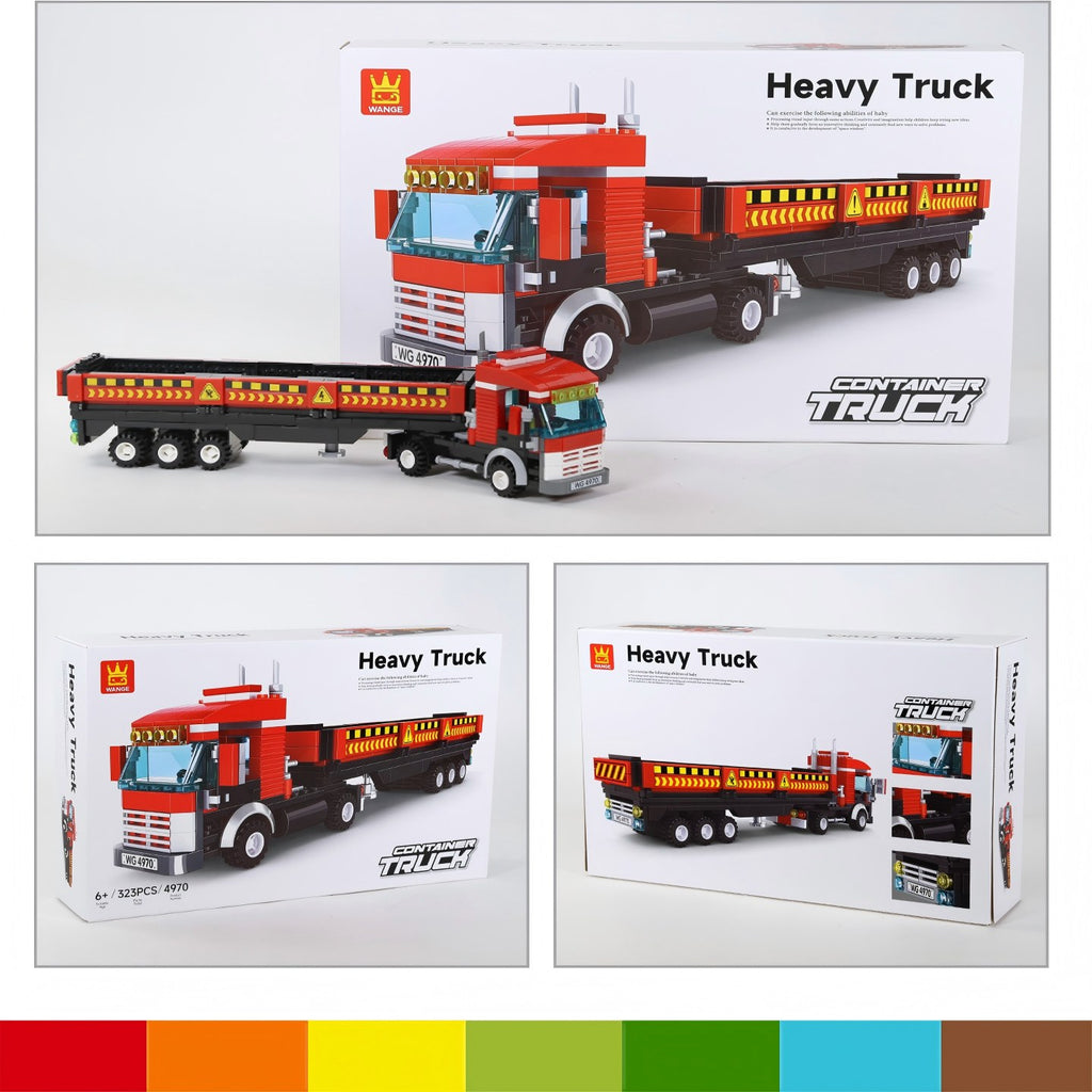 WANGE Ensemble de blocs de construction de 323 pièces pour camion lourd pour constructeurs amateurs