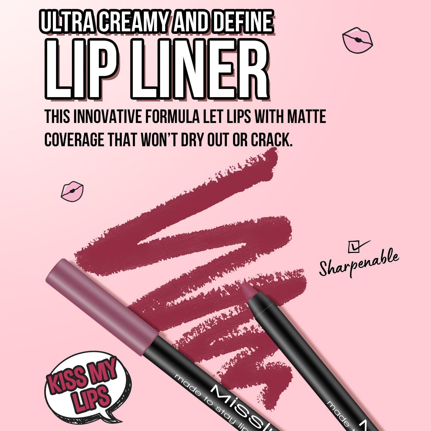 Misslyn Crayon contour des lèvres Made to Stay 24