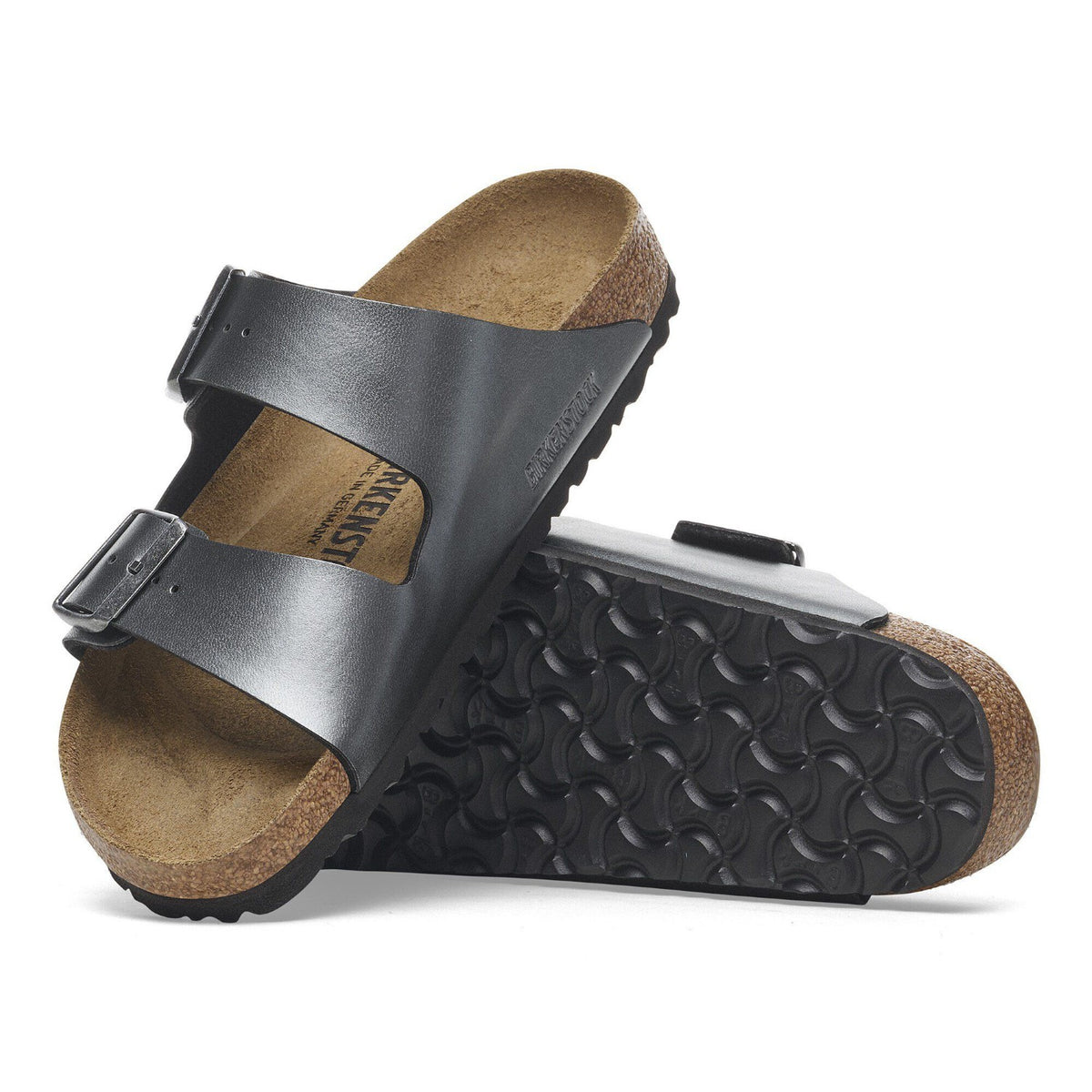 Birkenstock Arizona Birko Flor Femme (Étroit) Noir