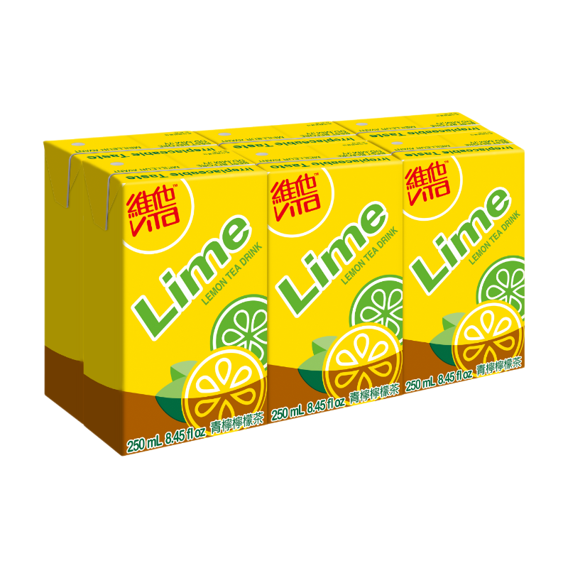 Vitasoy Boisson au thé citron citron vert 250 ml * 6