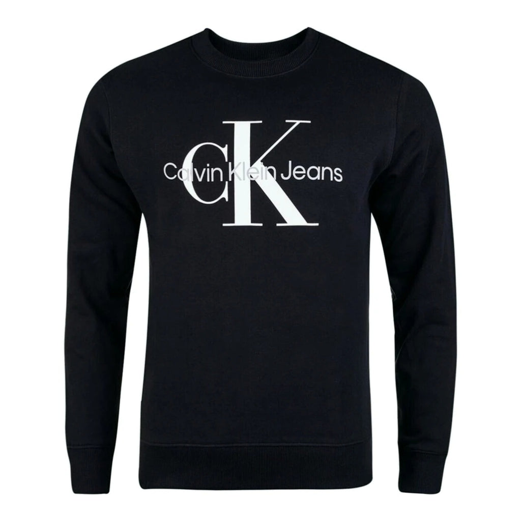 CALVIN KLEIN Sweatshirt à logo monogramme Core - Noir